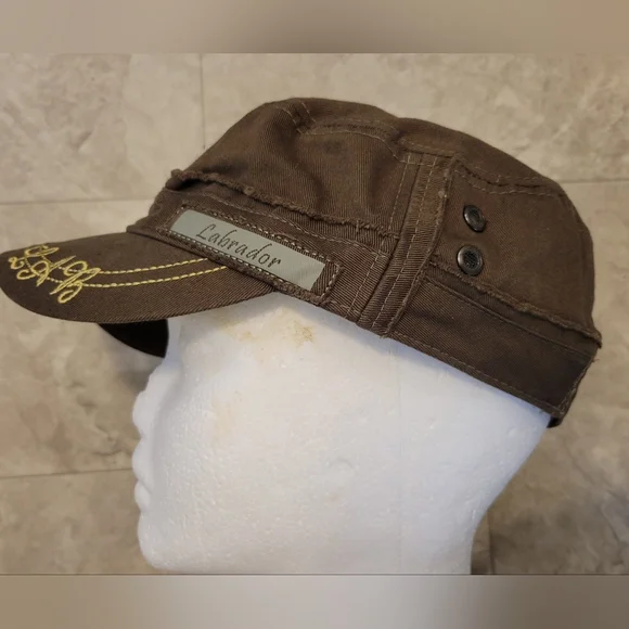 Distressed Labrador Military Style Cap - Picture 4 of 10